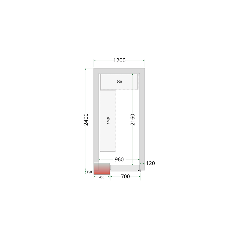 Panely ke stavebnicovým boxům 120 mm CR 120x240x220