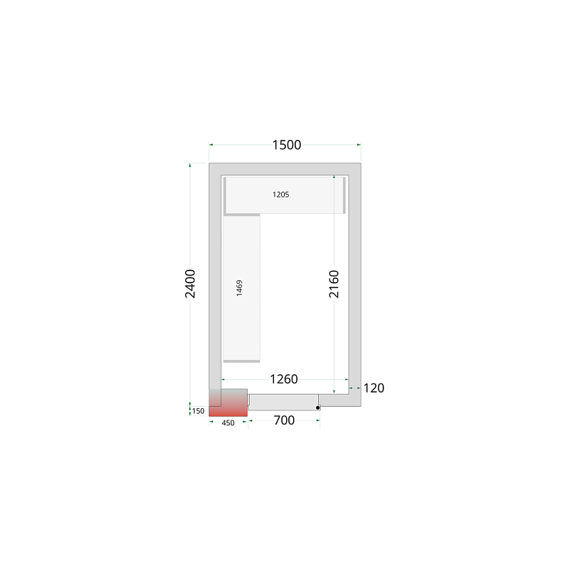 Panely ke stavebnicovým boxům 120 mm CR 150x240x220