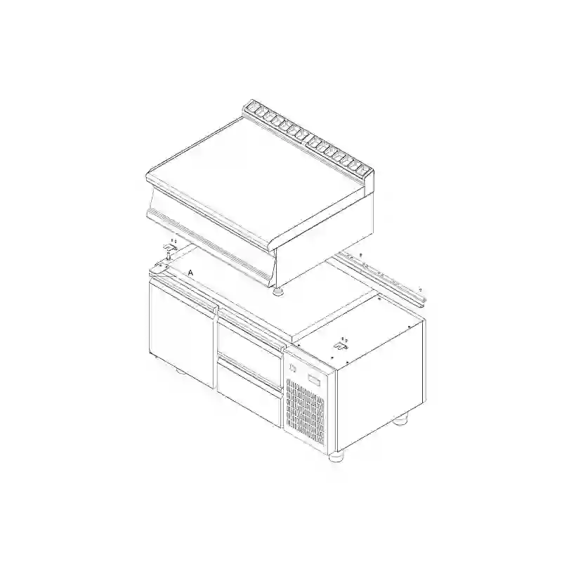 Fixační kit pro moduly 700 na chladicí podestavbu | RM - K70-BRS220