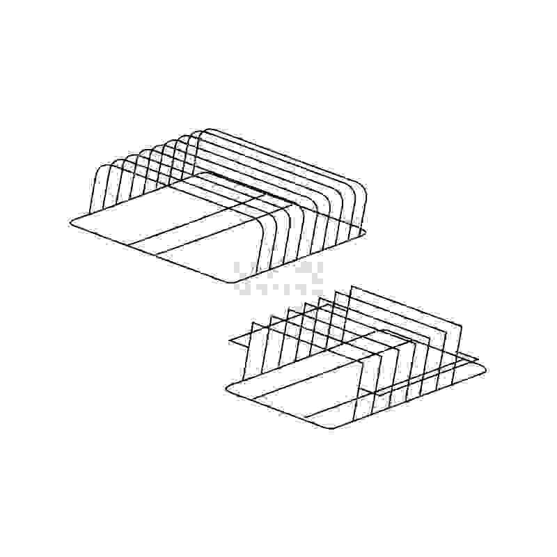 Držák plechů a podnosů nerez 500 x 500 x 160 mm (rozteč 45 mm)