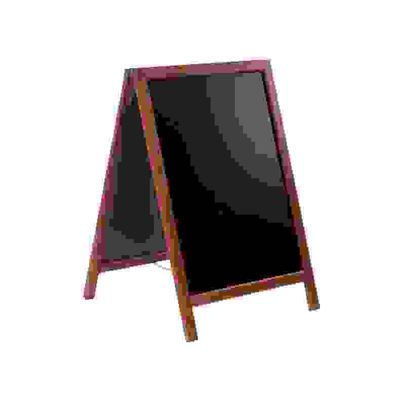 Nabídková stojanová tabule DUPLO SANDWICH 85x55 cm, mahagon