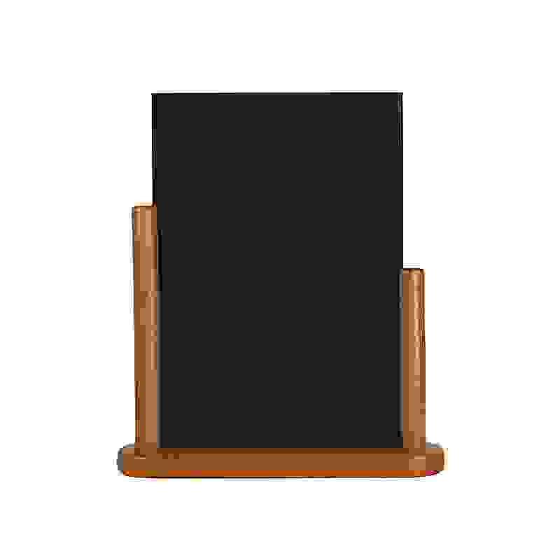 Stolní stojánek s popisovací tabulkou velký, teak