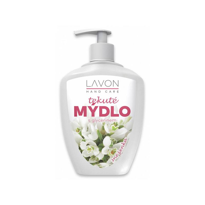 LAVON tekuté mýdlo s glycerinem SNĚŽENKA (bílé) 500ml