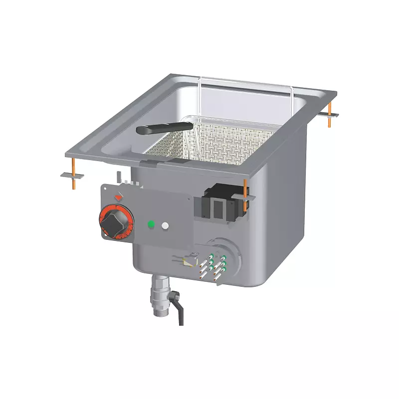 Fritéza drop-in elektrická 0,75 kW/l, 18 l 400 V | RM - F18D-64ET