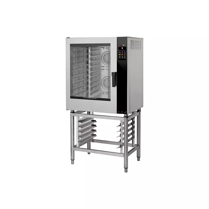 Konvektomat elektrický zesílená verze nástřik dotykový barevný automatické mytí levé dveře 10x GN 1/2 | REDFOX - MPDN 1011 X ELAM