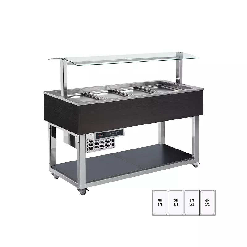 Bufet chlazený GN 4-1/1 Wenge | REDFOX - ES GREEN+ 4W