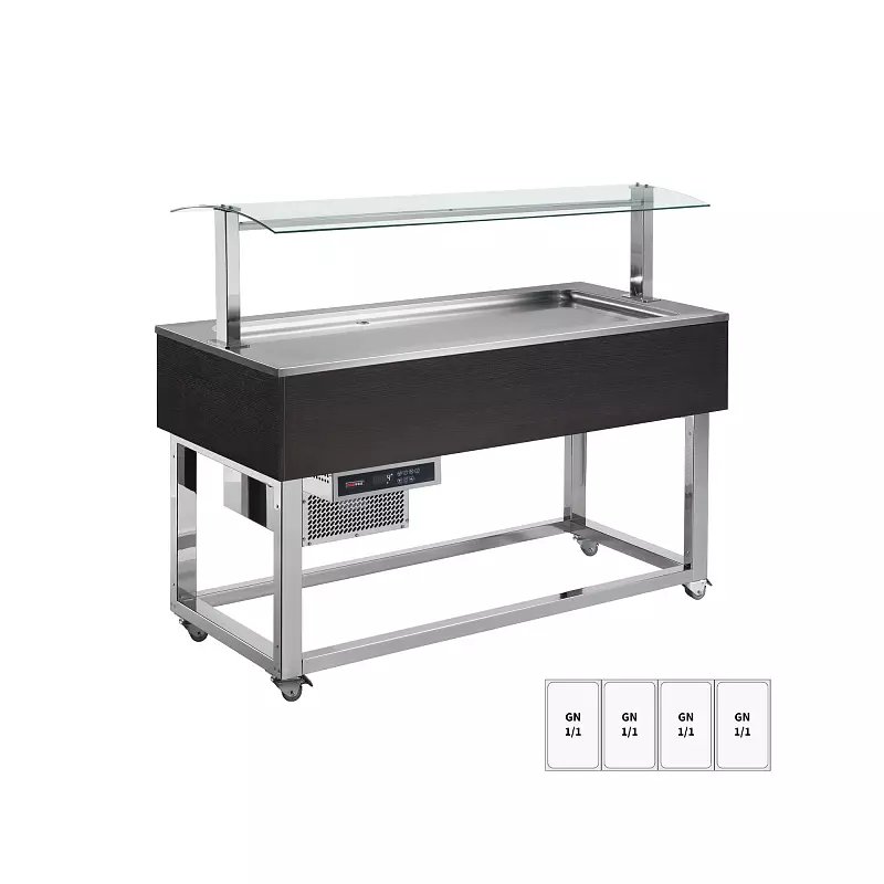 Bufet chlazený GN 4-1/1 Wenge | REDFOX - ES LIME+ 4W