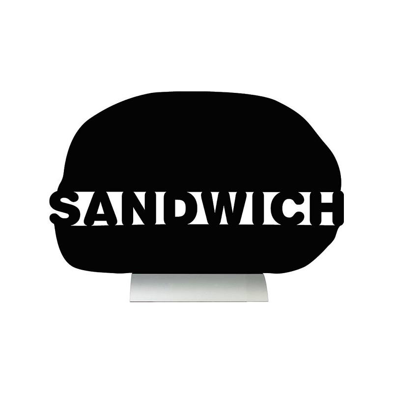 Stolní popisovací tabule SANDWICH s popisovačem, hliníkový stojánek