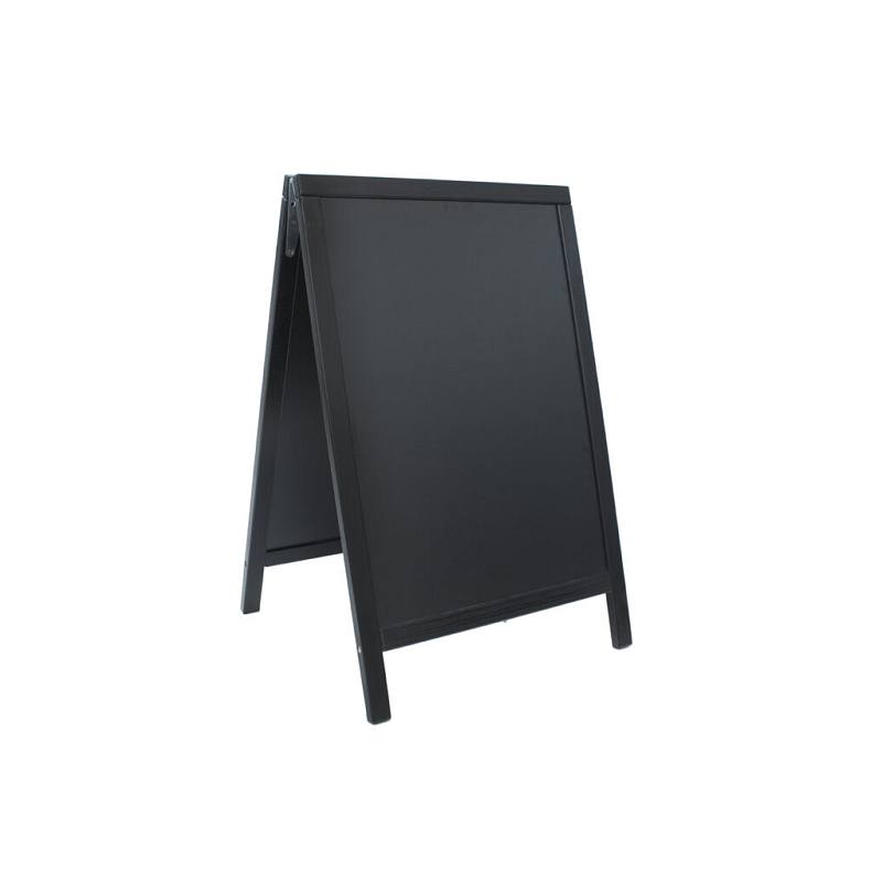 Nabídková stojanová tabule DUPLO SANDWICH 85x55 cm, černá