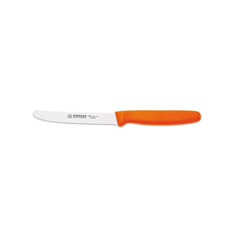 Nůž vroubkovaný Giesser 8365 wsp 11or - oranžový na rajčata, na pečivo