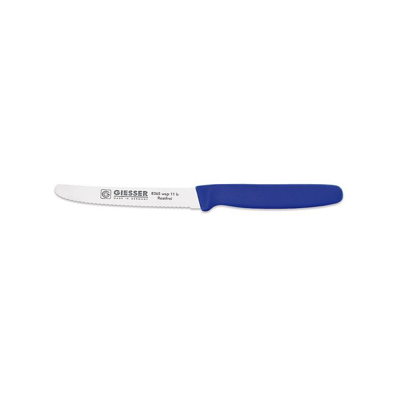 Nůž vroubkovaný Giesser 8365 wsp 11B - modrý, na rajčata, na pečivo