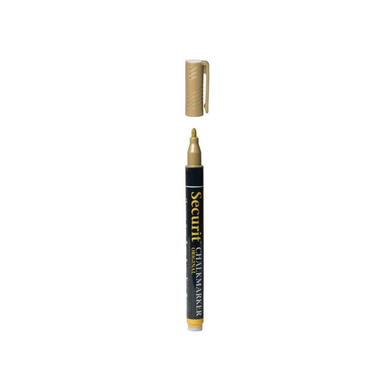 Mikro křídový popisovač, šířka hrotu: 1 - 2 mm, Gold